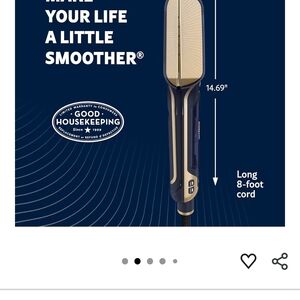 Good Housekeeping Hair Straightener - Black and Gold